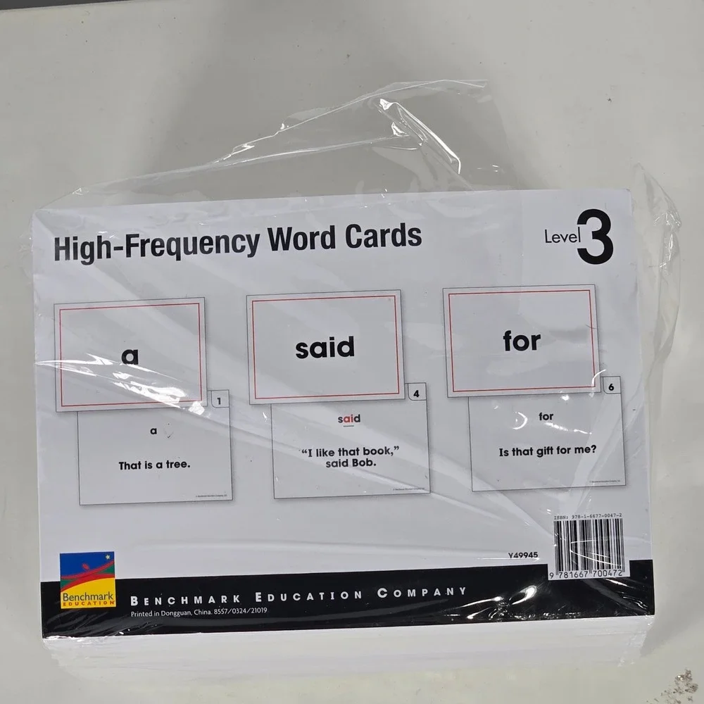 Benchmark Education High-Frequency Word Cards Level 3 Sight Words Y49945 New 300